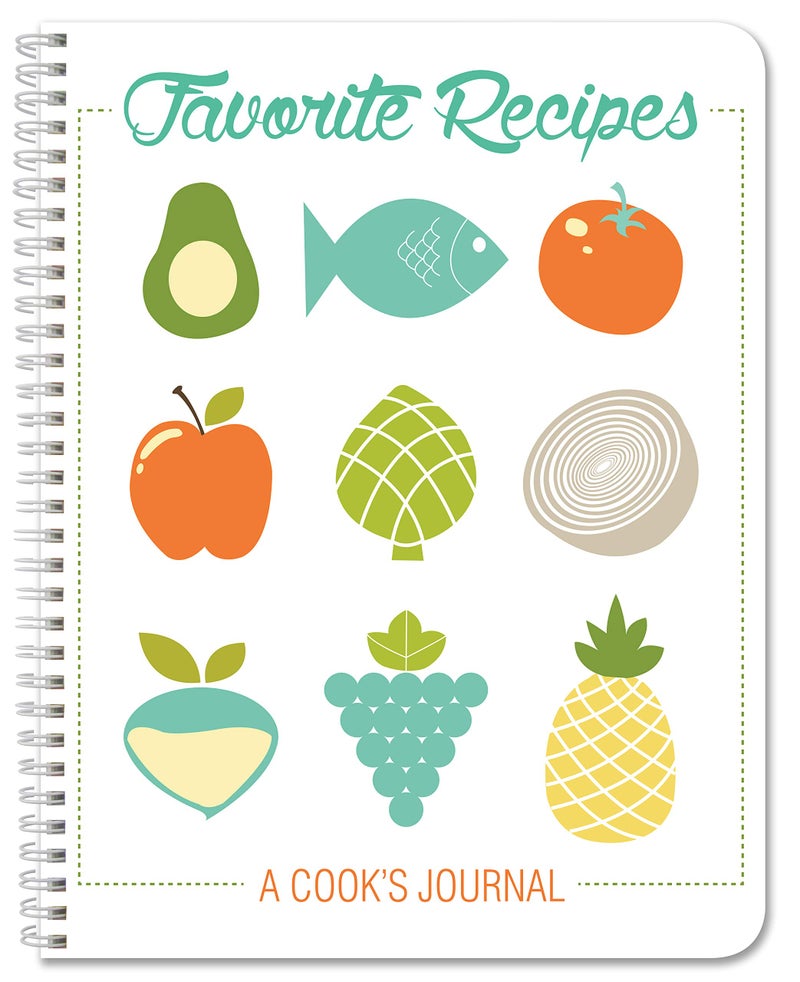 BookFactory Recipe Book/Recipe Journal/Notebook/Blank Cook Book - 120 Total Recipe Pages (8.5'' X 11'') 60 Individual Recipes, Translux Cover, Wire-O Binding (Made in USA) - Image 1